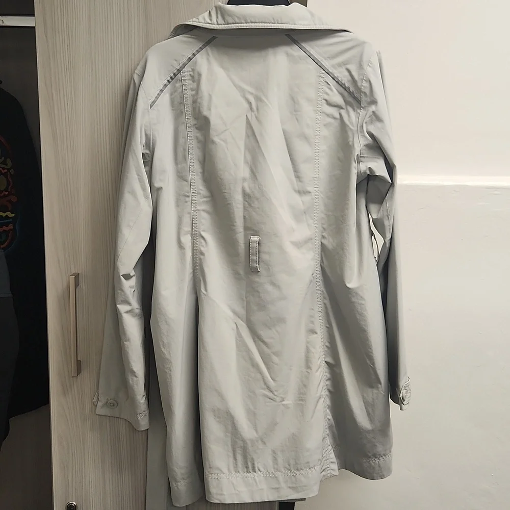 Omni-Heat Full Zip Double Breasted Trench Coat